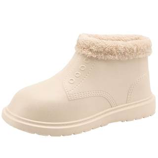 Rain boots men's winter velvet warm water shoes men's cotton shoes outer wear short-tube rain boots men's waterproof non-slip rubber shoes