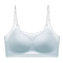 Catman ultra-thin underwear womens summer thin small chest push-up ice silk cool feeling seamless vest style all-in-one bra