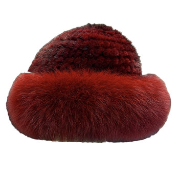 Mink fur hat women's autumn and winter warm basin hat