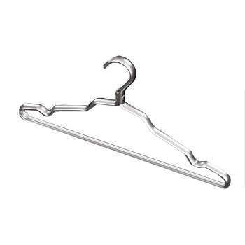 Space aluminum alloy high-end light luxury metal clothes hanger thickened