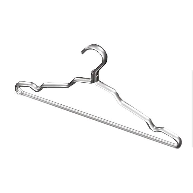 Space aluminum alloy high-end light luxury metal clothes hanger thickened