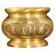 Pure brass alloy incense burner for indoor household decorations to burn incense and incense to worship the God of Wealth and attract wealth.