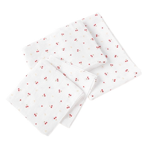 (Self-operated) Japan-made Aka Craftsmans City Newborn Gauze Mouth Wipes Baby Square Towel Set New Cherry