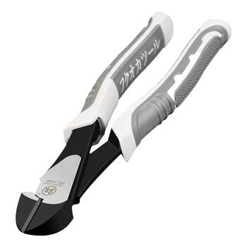 Fukuoka diagonal pliers with pointed nose for steel wire, industrial grade for electricians