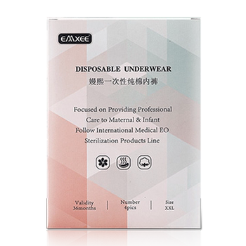 Manxi pure cotton disposable underwear xxl size 4 pieces