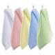 Pure cotton children's solid color square towel kindergarten hand towel
