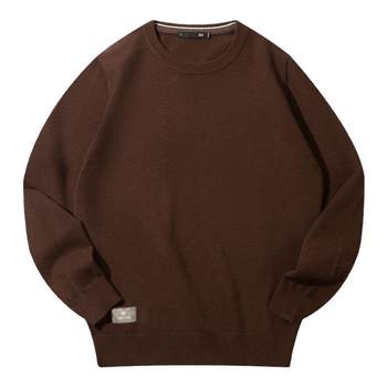 Hailan home with wool round neck long sleeve knitted sweater Hailan home with wool round neck long sleeve knitted sweater