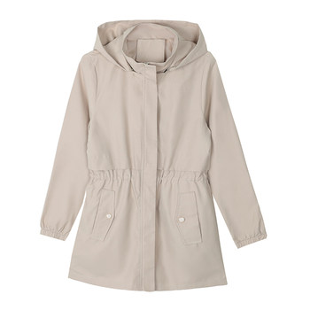 Woodpecker mid-length women's windbreaker jacket spring and autumn 2025 new style this year's popular autumn temperament top