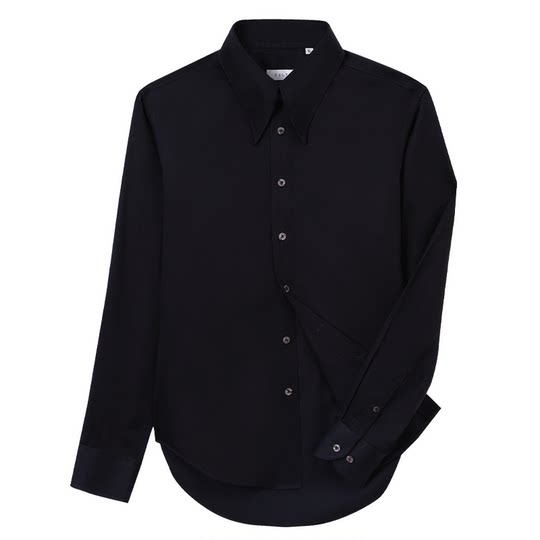 【鲁泰DP免烫纯棉】CULTUM商务男士衬衫男高级感黑色长袖西装衬衣