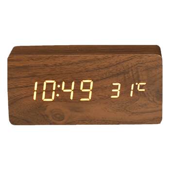 Led alarm clock time date temperature multifunctional alarm clock