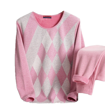 Diri Snow Thermal Underwear Set Womens Velvet Thickened 2022 Autumn and Winter Womens Coral Velvet Bottoming Autumn Clothes and Autumn Pants