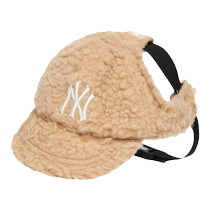 MLB official pet hat imitation sherpa baseball cap casual outdoor cute winter PECF1