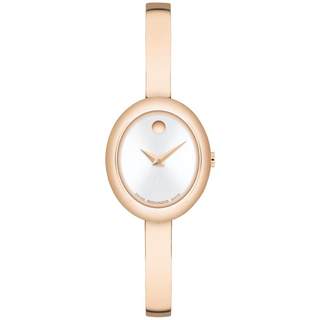 Reloj movado para mujer con bandeja de bañera.