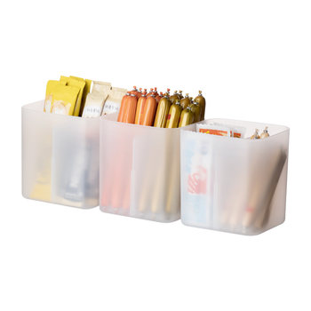 Lazy corner food grade refrigerator side door storage box