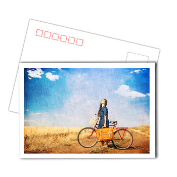 Postcard custom viza starry laser card