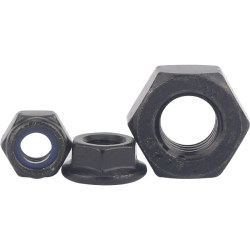 304 ສະແຕນເລດສີ ດຳ hexagonal / flange / anti-loosening / cap type nut screw cap nut collection M2~M20