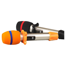 Microphone cover with anti-slip ring thickened protective silicone ktv microphone cover sponge cover anti-fall anti-spray washable