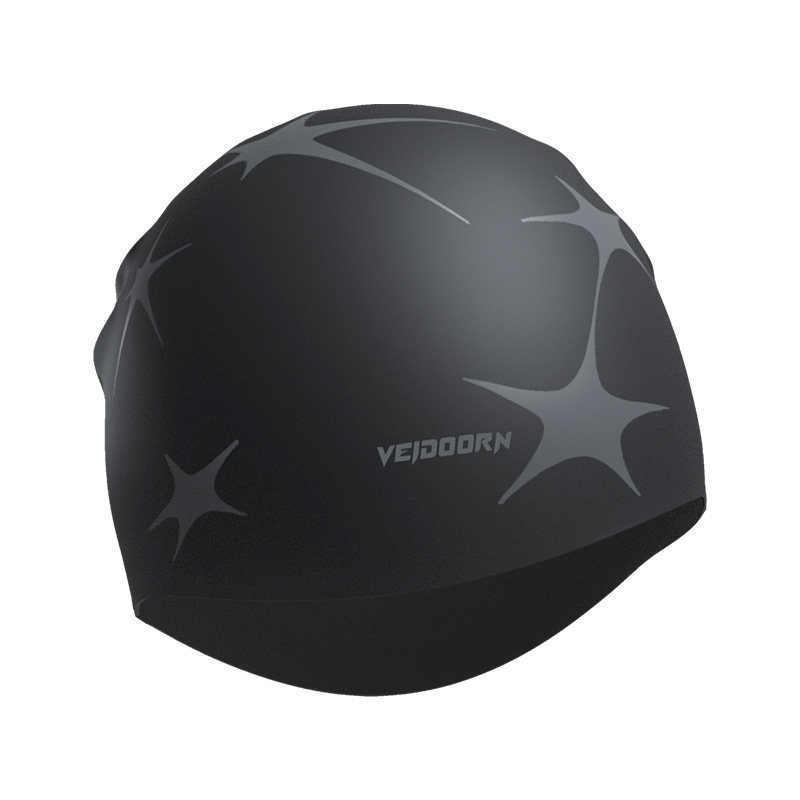 Weidong Swimming Cap Men's Ear Protection Special for Long Hair