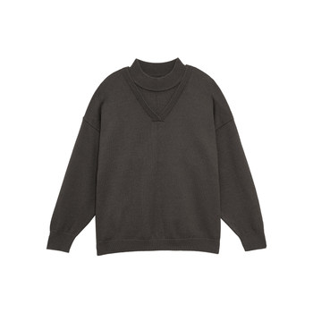 Bodydream grey pullover sweater round collar