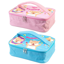 (Self-operated) LOCK&LOCK children’s cartoon lunch box lunch bag dinner plate special lunch box bag for primary school students