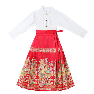 Girls' Horse Face Skirt, Western Style Chinese Style Children's Hanfu