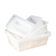 Plastic basket white box kitchen ice tray storage