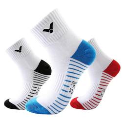 ສາມຄູ່ຂອງ victor victory badminton socks ຜູ້ຊາຍ socks ແມ່ຍິງ socks Victor thickened ຝ້າຍ towel ລຸ່ມກິລາ socks summer