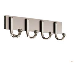 Jibaiju Door Hook, No-Drill Bathroom Wall-Mounted Strong Adhesive Clothes Hook, Storage Hanger