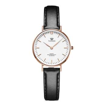 Tian wang women watches leather lightweight watch 3851