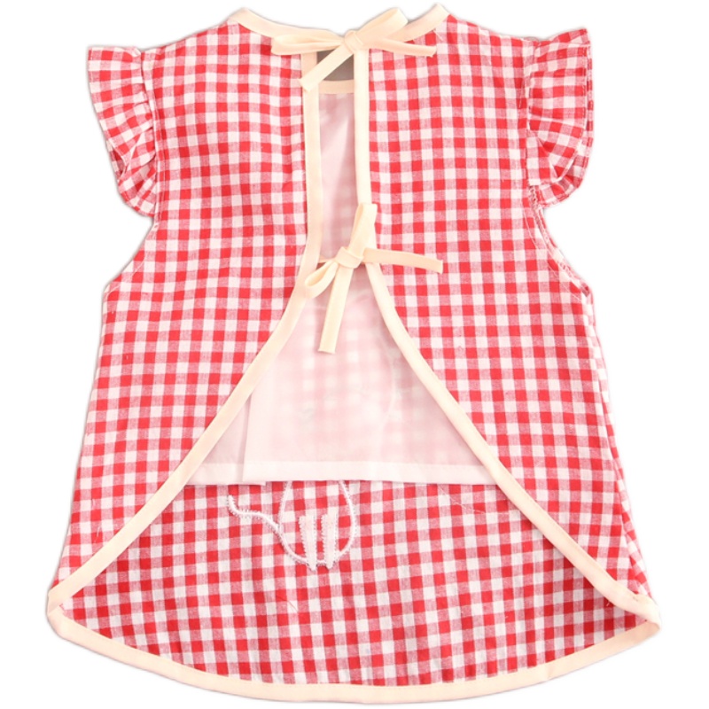Children's Bibs Pure Cotton Anti-Dirty Sleeveless Coveralls for Dining