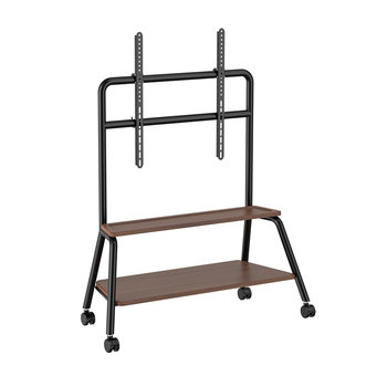 Nbucc tv mobile stand black walnut cart