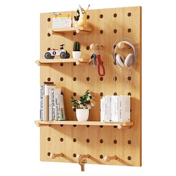 Solid wood hole board storage rack