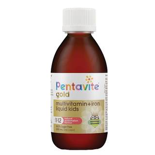 自然唯他复合维生素铁儿童口服液钙铁锌补铁补锌VC维生素200ml