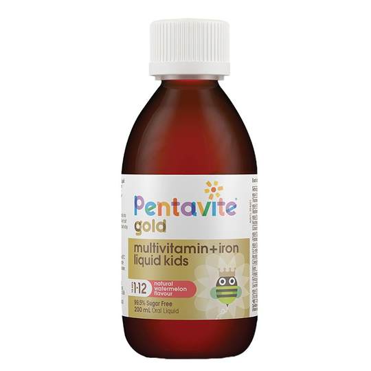 自然唯他复合维生素铁儿童口服液钙铁锌补铁补锌VC维生素200ml