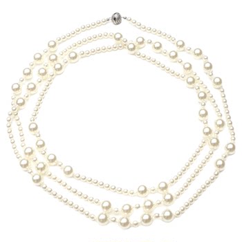 Pearl necklace with many ways to wear it ~ xiaoxiang style, light and luxurious, stackable long chain jewelry, elegant and versatile
