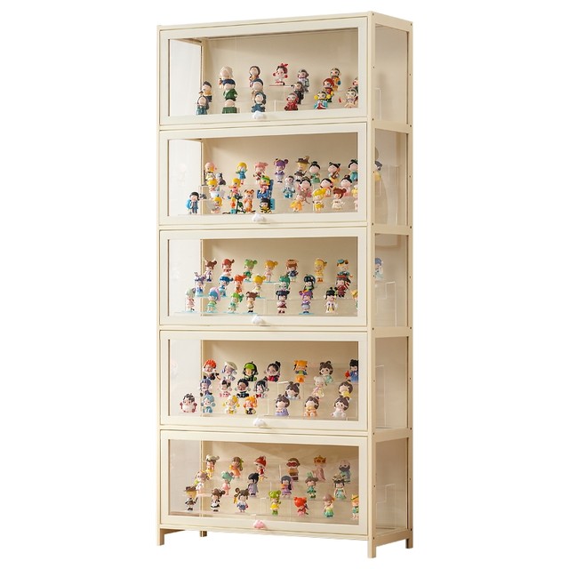 Eleven-dimensional creamy-style figure storage cabinet
