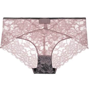 Eve's Temptation Maria ເຕັມ lace ສະດວກສະບາຍ breathable ຂະຫນາດໃຫຍ່ Sexy ແມ່ຍິງ underwear ແອວຕ່ໍາຊຸດຊັ້ນໃນ Boxer Briefs