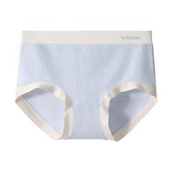 Catman Underwear Women's Pure Cotton Antibacterial Containing Mulberry Silk Bottom Mid-waist Seamless Girls New Triangle Shorts