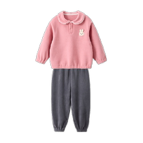 Wilberu Baby Autumn Suit Girls Autumn Suit Fashionable 2024 New Boys Childrens Sports Suit
