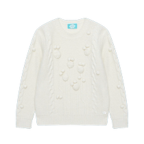 1436 kid cashmere crew neck embellished cable-knit childrens pullover