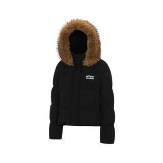 AFGK25FW大毛领羽绒服美式复古加厚面包服可拆卸毛领短款情侣外套