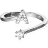 Letter 925 sterling silver ring with high quality