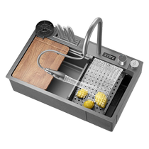 Chigo kitchen sink Raindance single sink 304 stainless steel sink under counter basin sink sink package 582