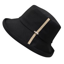 (Self-operated) time cross ramie flat-top fisherman hat womens spring and summer travel sun protection hat light hat basin hat