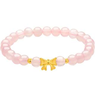 Saturday blessing gold small bow bracelet