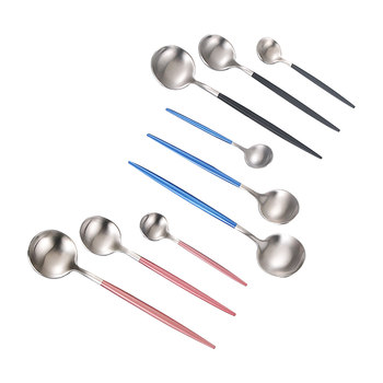 304 stainless steel plate european three-piece set knife and fork