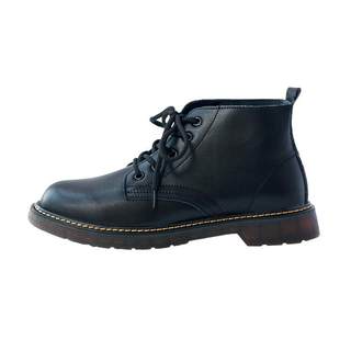 Ботинки martin из натуральной кожи, мужские зимние кожаные туфли средней высоты средней высоты