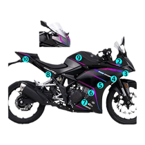 Suitable for 24 models of Excelle 250RR Thorn Bird modified accessories body pull pattern personalized print decoration protective film