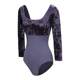 Velvet patchwork Christmas ballet bodysuit Zhongai Dance Garden