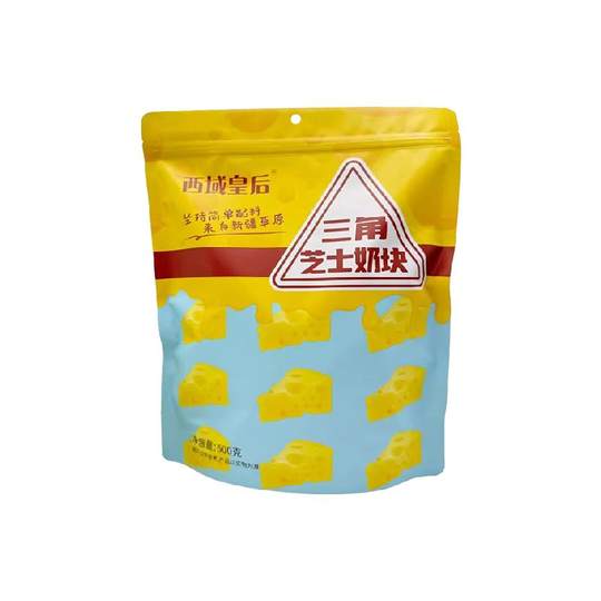 顺丰包邮西域皇后三角芝士奶块再制奶酪500g新疆特产儿童小零食